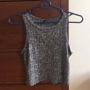 Knit Grey Crop Top